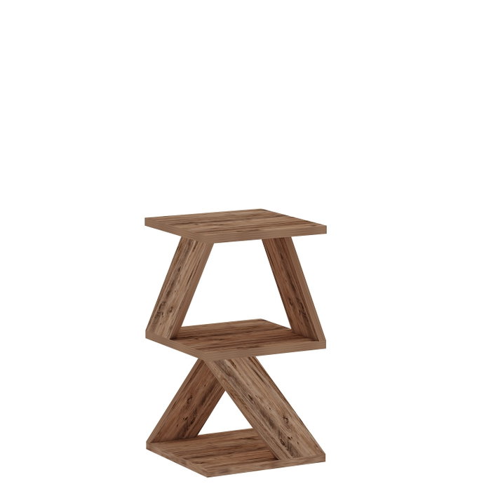 Hanah Home Mesa auxiliar Albeni Atlantic Pine Pino Atlantico Tablero de Partículas Melamina 29.6x54.2x29.6 cm
